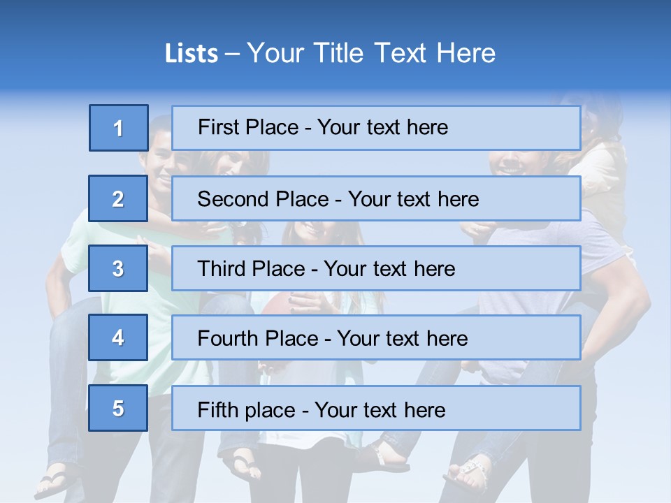 Happiness Piggyback Black PowerPoint Template