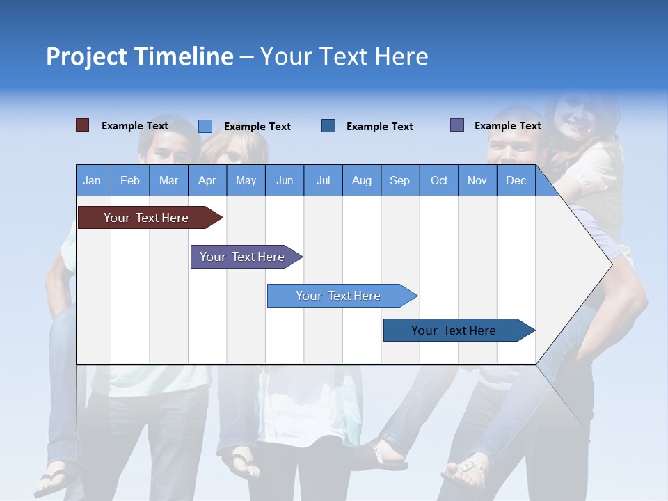 Happiness Piggyback Black PowerPoint Template
