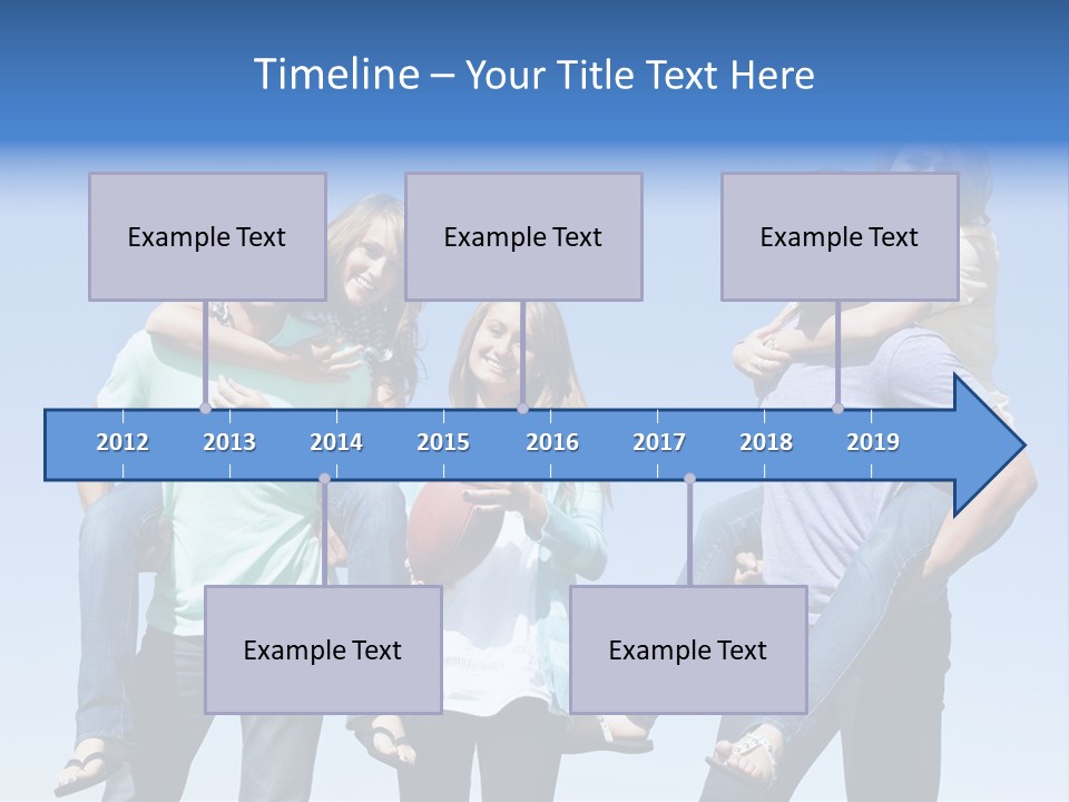 Happiness Piggyback Black PowerPoint Template