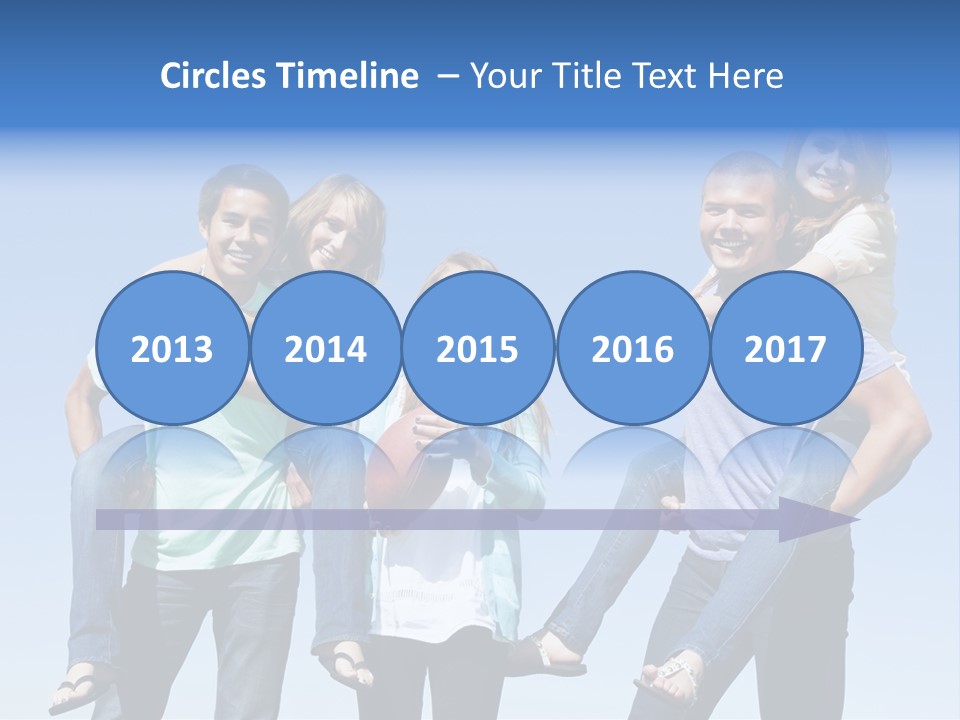 Happiness Piggyback Black PowerPoint Template