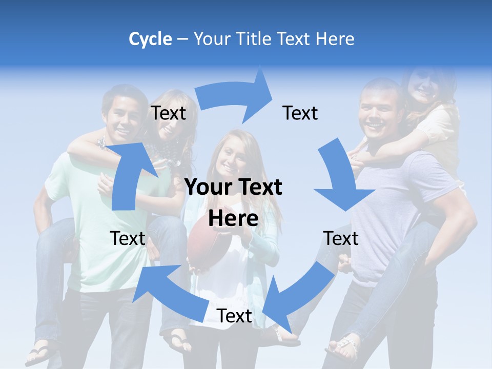 Happiness Piggyback Black PowerPoint Template