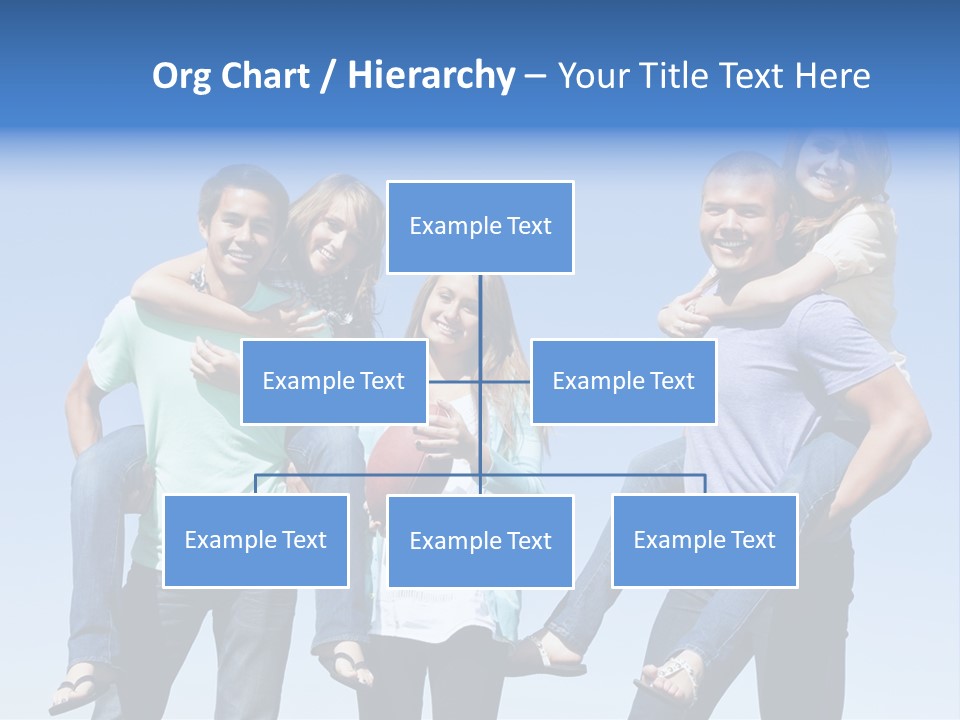 Happiness Piggyback Black PowerPoint Template