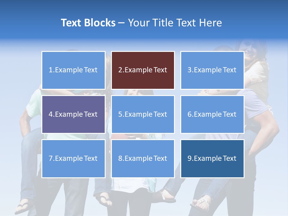 Happiness Piggyback Black PowerPoint Template