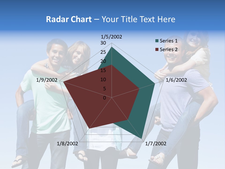 Happiness Piggyback Black PowerPoint Template