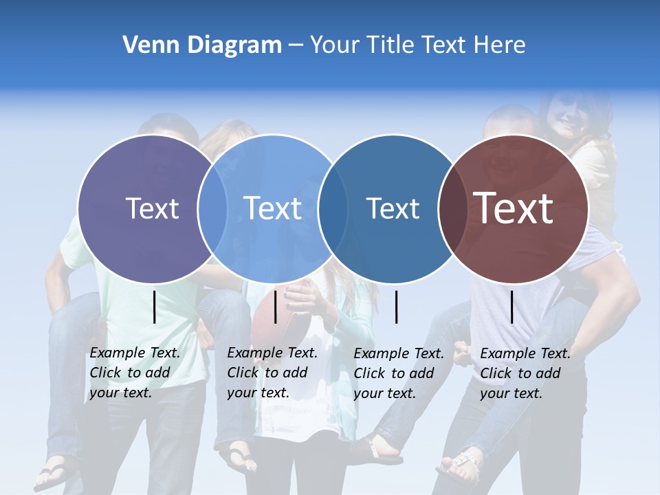 Happiness Piggyback Black PowerPoint Template