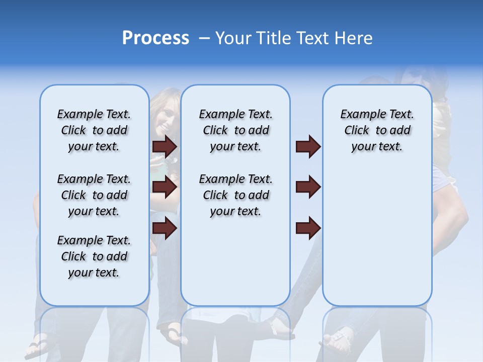 Happiness Piggyback Black PowerPoint Template