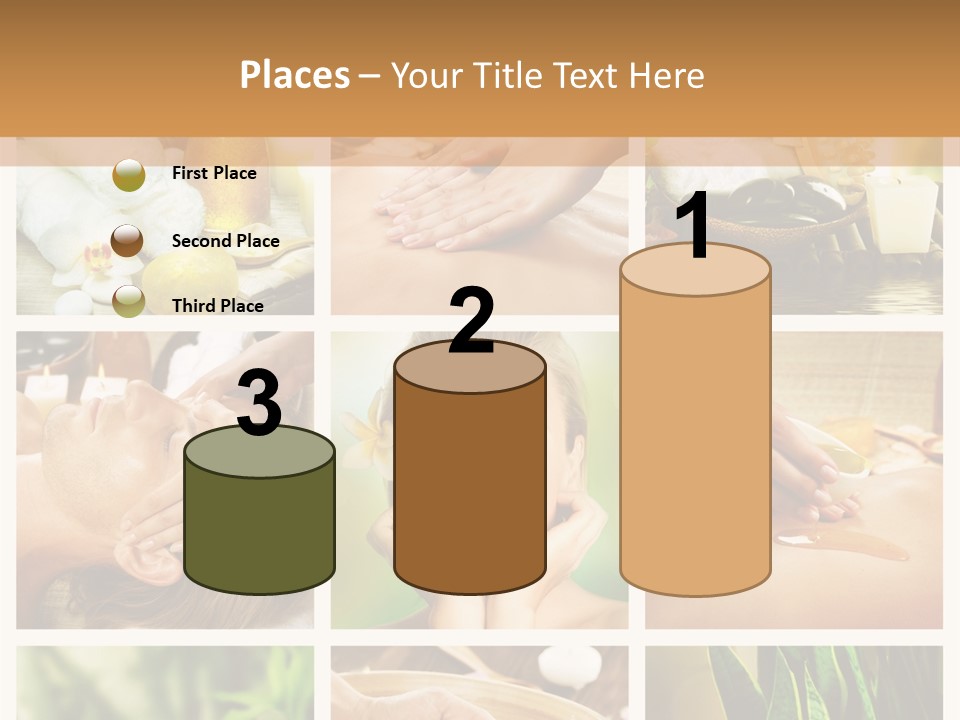 A Collage Of Photos With A Woman Getting A Spa Treatment PowerPoint Template