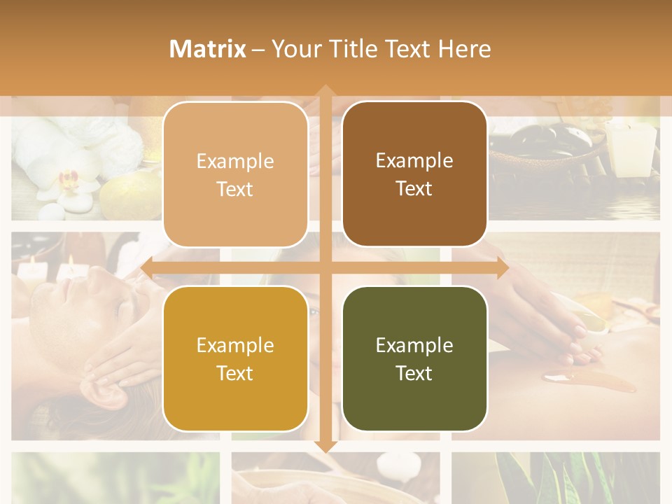 A Collage Of Photos With A Woman Getting A Spa Treatment PowerPoint Template