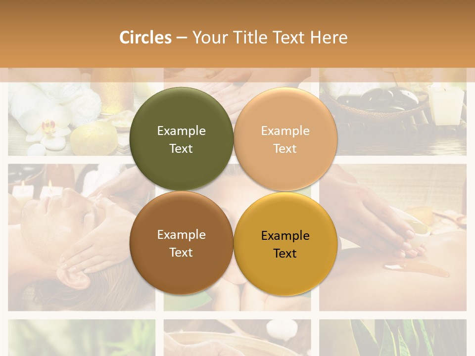 A Collage Of Photos With A Woman Getting A Spa Treatment PowerPoint Template