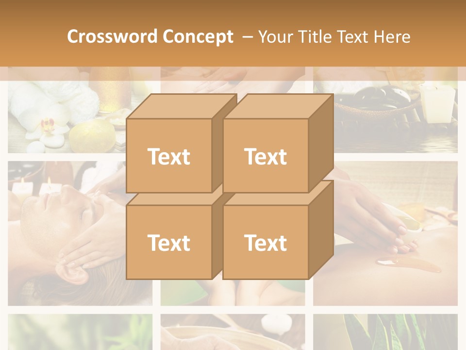 A Collage Of Photos With A Woman Getting A Spa Treatment PowerPoint Template