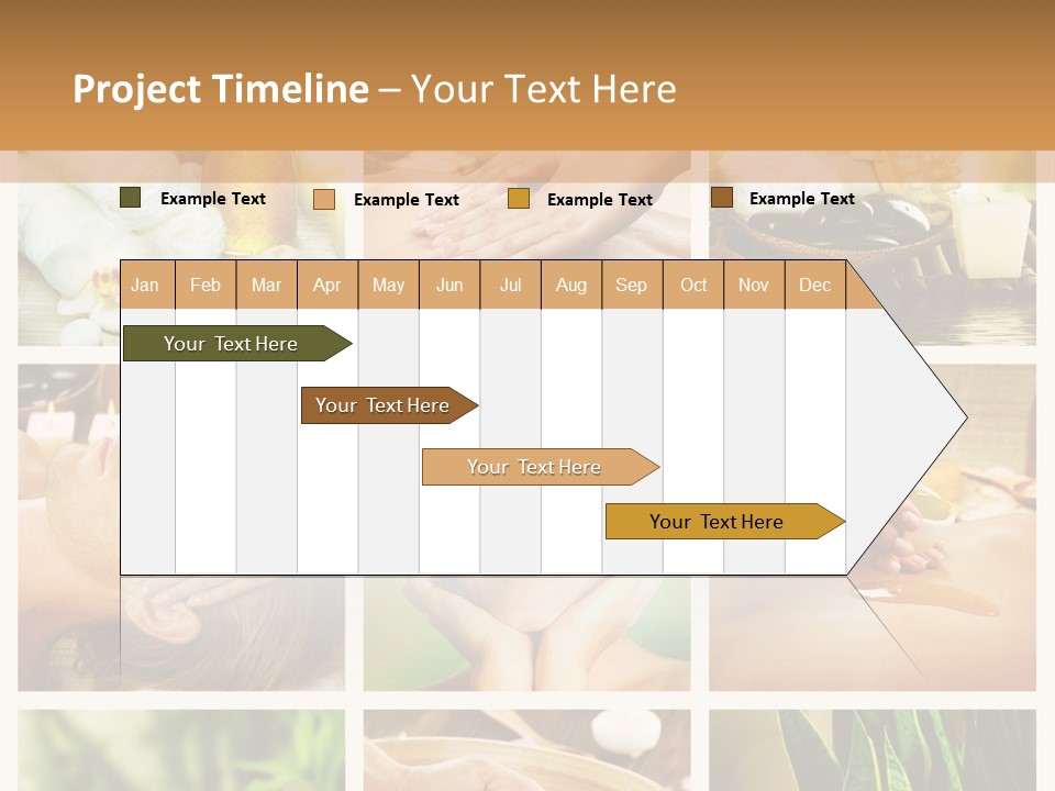 A Collage Of Photos With A Woman Getting A Spa Treatment PowerPoint Template