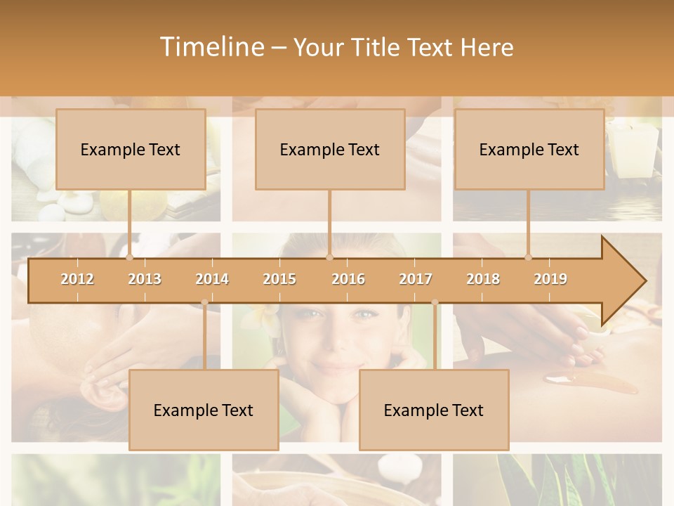 A Collage Of Photos With A Woman Getting A Spa Treatment PowerPoint Template