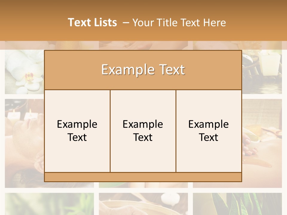 A Collage Of Photos With A Woman Getting A Spa Treatment PowerPoint Template