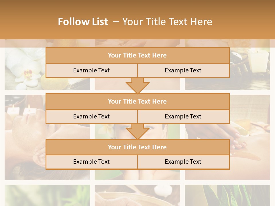 A Collage Of Photos With A Woman Getting A Spa Treatment PowerPoint Template