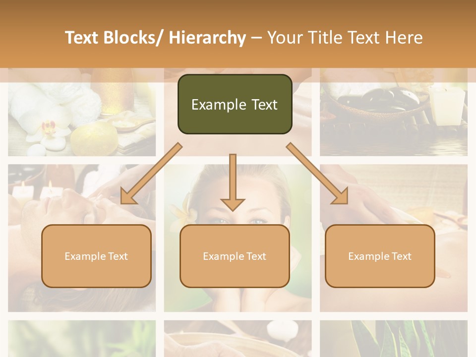 A Collage Of Photos With A Woman Getting A Spa Treatment PowerPoint Template