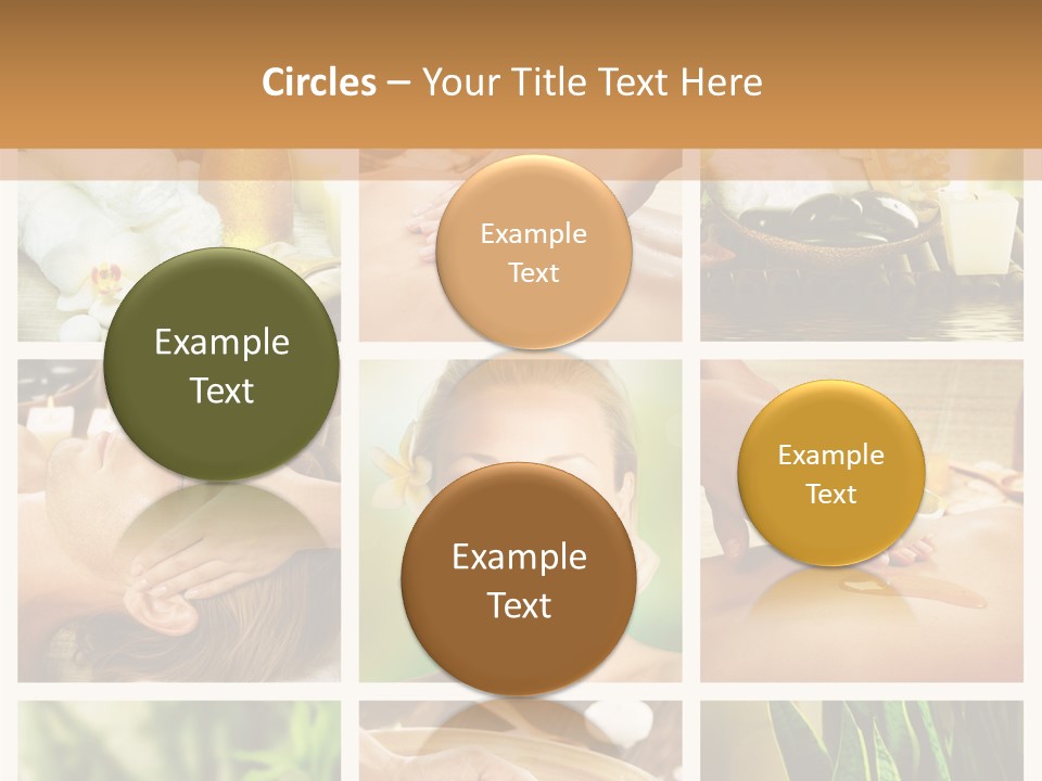 A Collage Of Photos With A Woman Getting A Spa Treatment PowerPoint Template