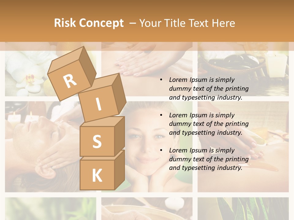 A Collage Of Photos With A Woman Getting A Spa Treatment PowerPoint Template