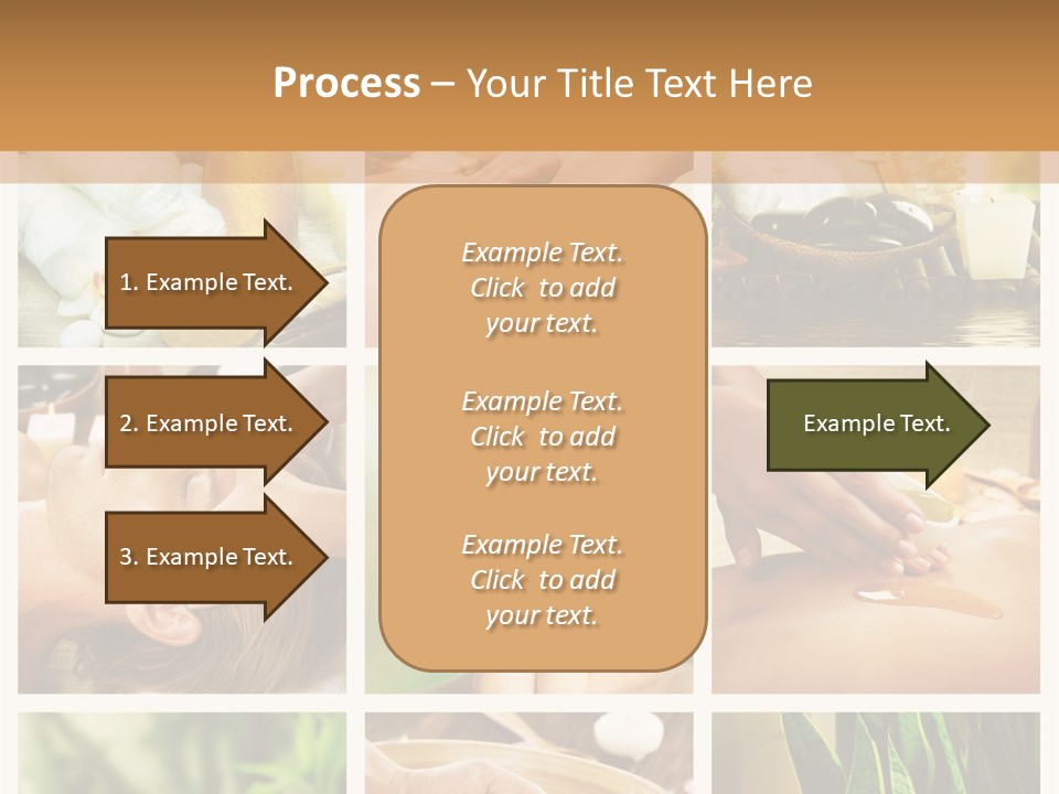 A Collage Of Photos With A Woman Getting A Spa Treatment PowerPoint Template