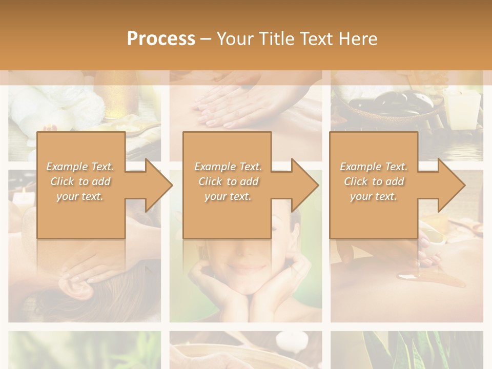 A Collage Of Photos With A Woman Getting A Spa Treatment PowerPoint Template