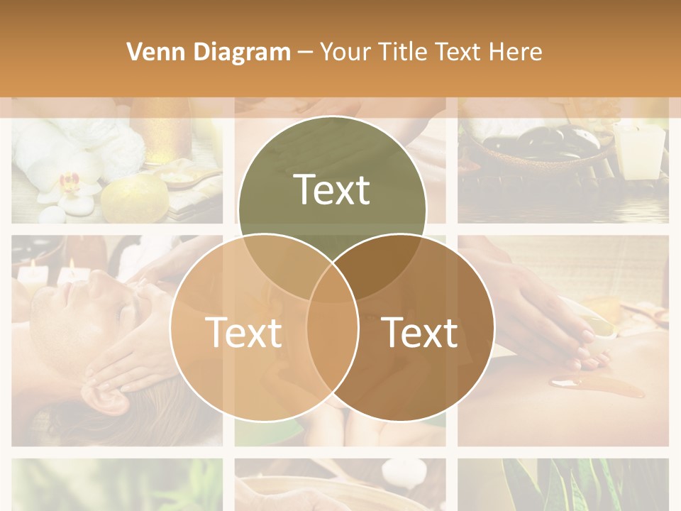 A Collage Of Photos With A Woman Getting A Spa Treatment PowerPoint Template