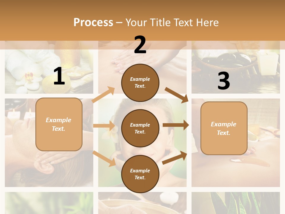 A Collage Of Photos With A Woman Getting A Spa Treatment PowerPoint Template