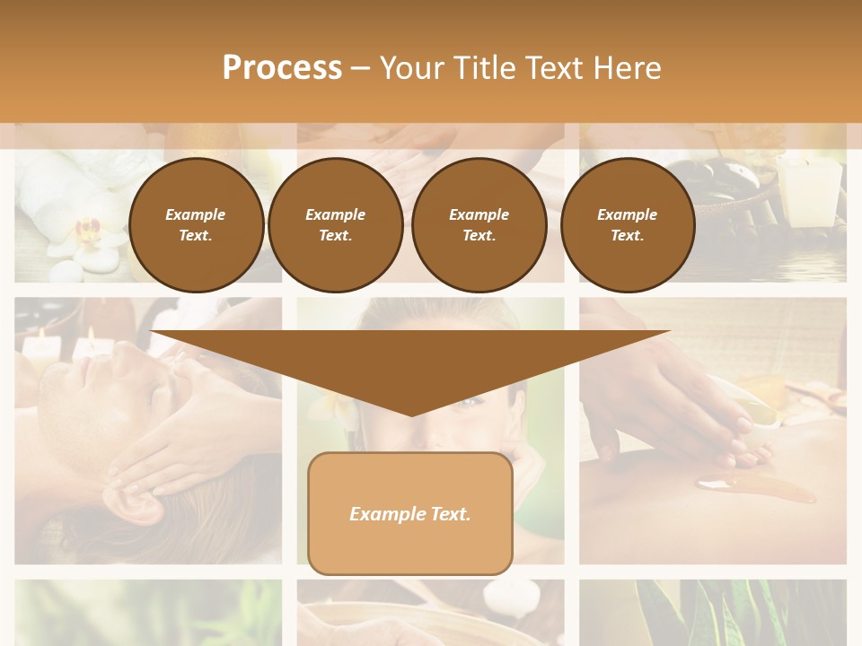 A Collage Of Photos With A Woman Getting A Spa Treatment PowerPoint Template