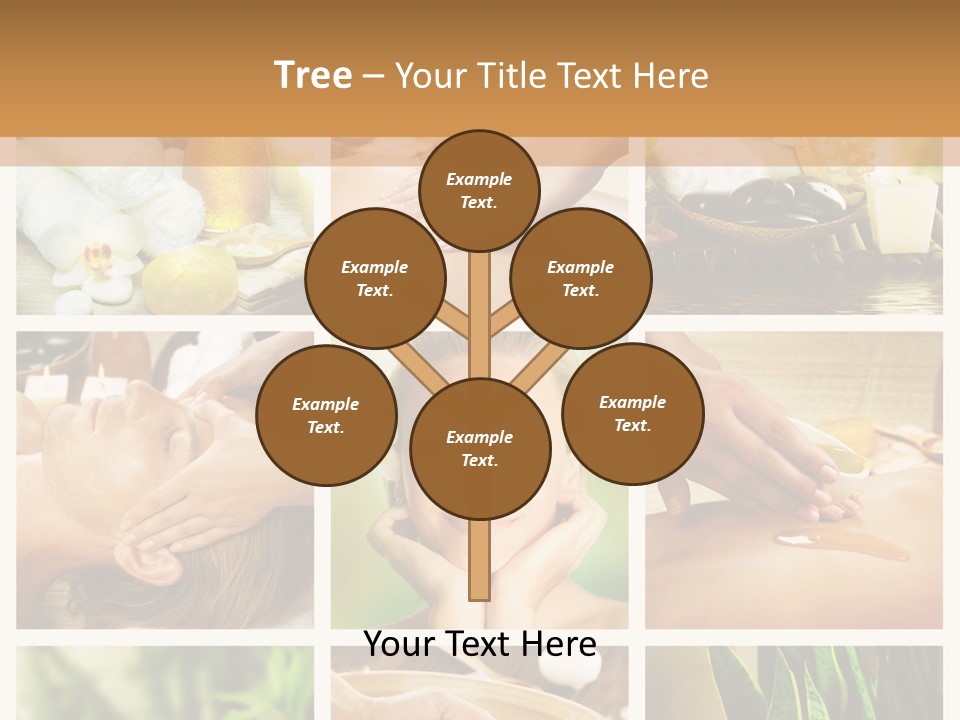 A Collage Of Photos With A Woman Getting A Spa Treatment PowerPoint Template