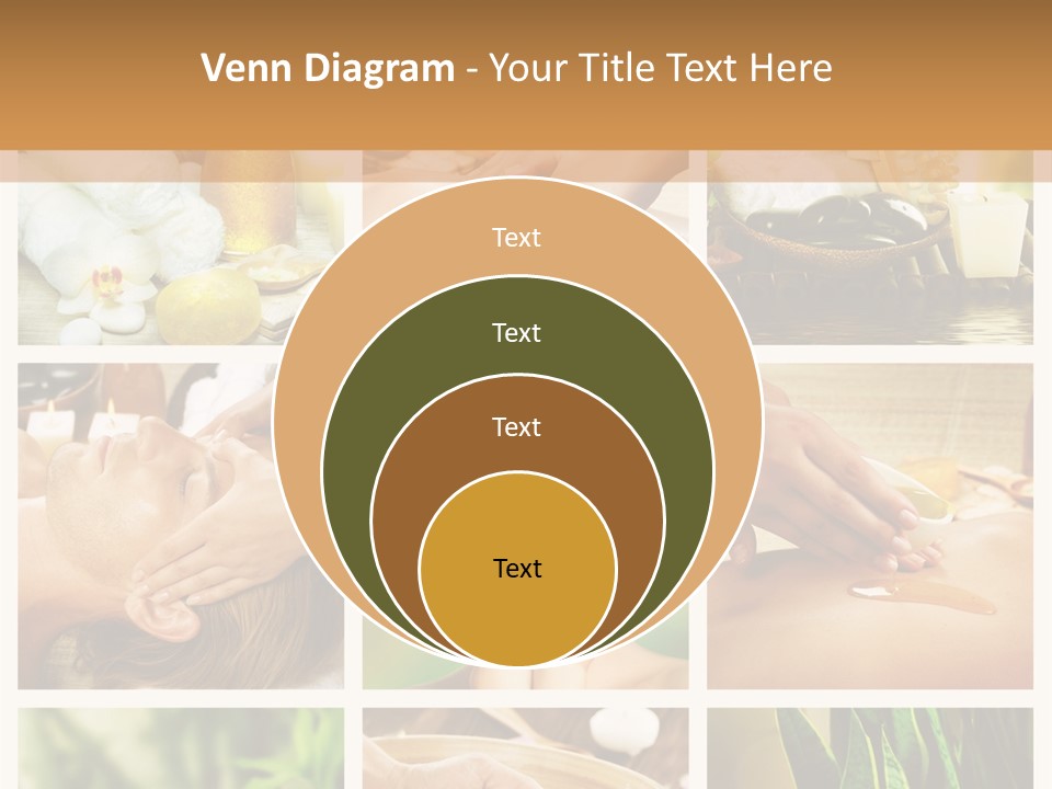 A Collage Of Photos With A Woman Getting A Spa Treatment PowerPoint Template