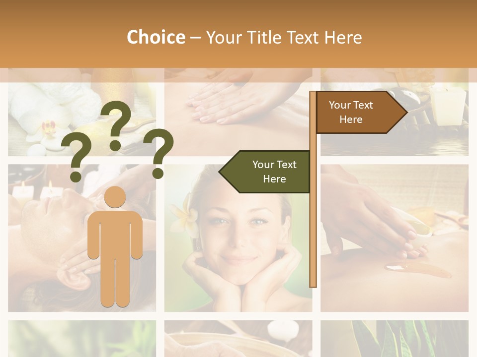A Collage Of Photos With A Woman Getting A Spa Treatment PowerPoint Template