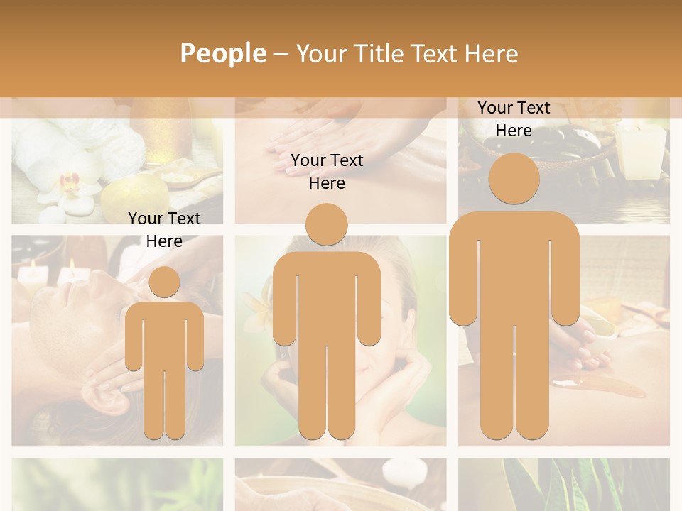 A Collage Of Photos With A Woman Getting A Spa Treatment PowerPoint Template