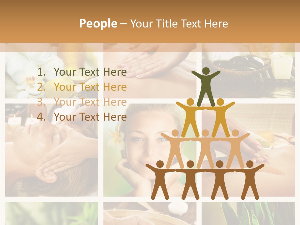 A Collage Of Photos With A Woman Getting A Spa Treatment PowerPoint Template