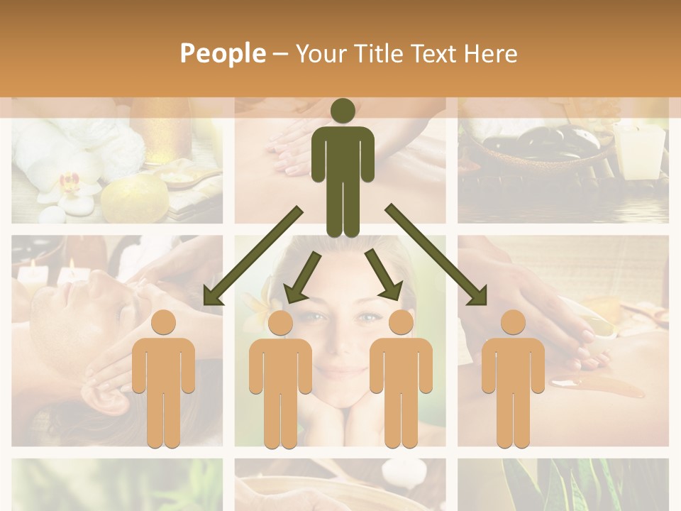 A Collage Of Photos With A Woman Getting A Spa Treatment PowerPoint Template