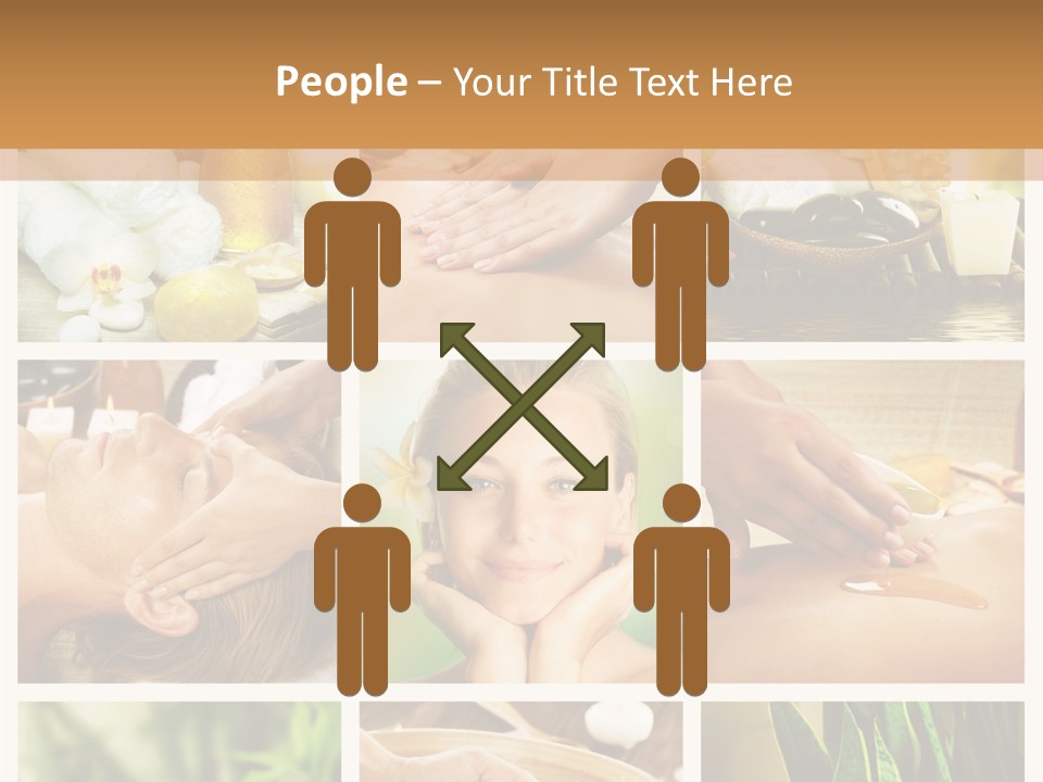 A Collage Of Photos With A Woman Getting A Spa Treatment PowerPoint Template