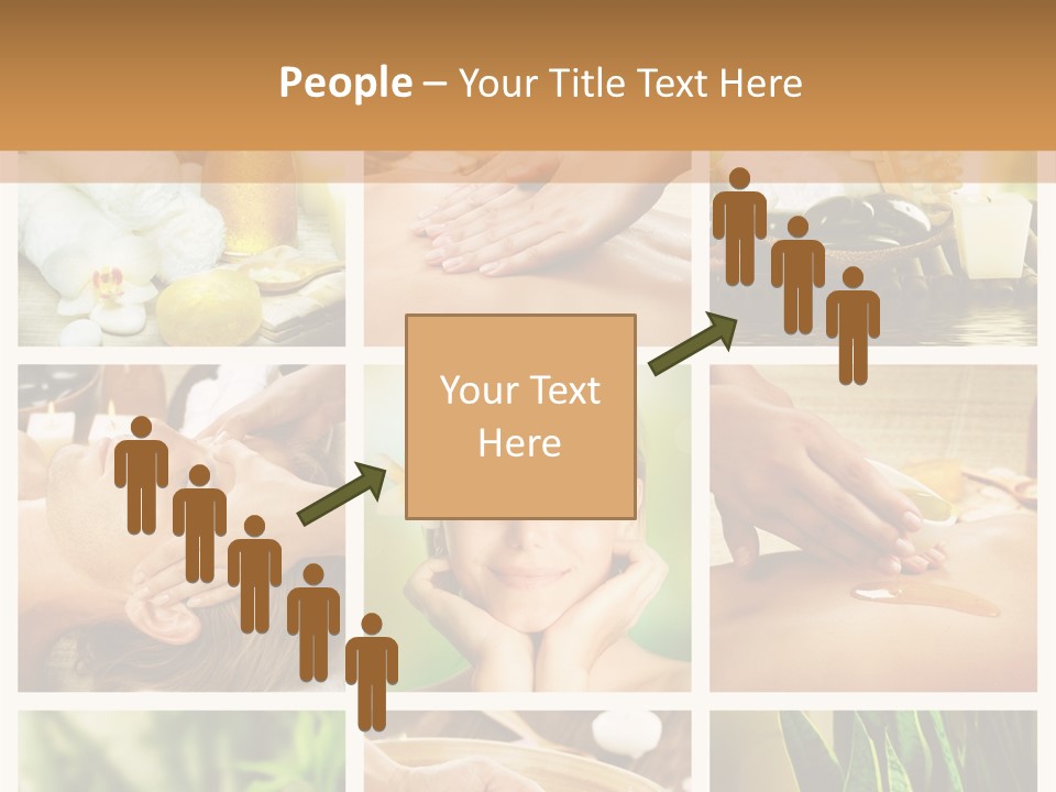A Collage Of Photos With A Woman Getting A Spa Treatment PowerPoint Template