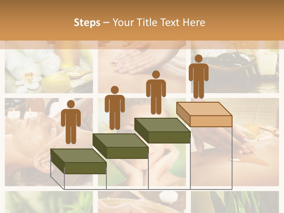 A Collage Of Photos With A Woman Getting A Spa Treatment PowerPoint Template