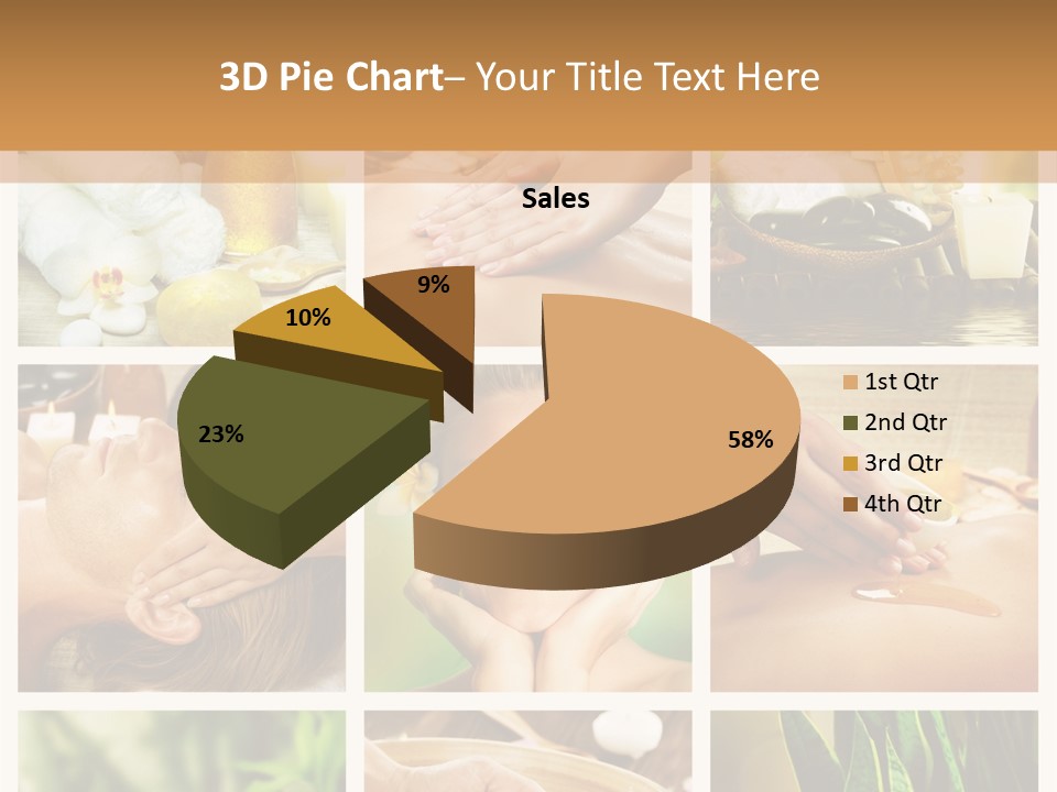 A Collage Of Photos With A Woman Getting A Spa Treatment PowerPoint Template