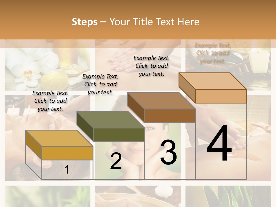A Collage Of Photos With A Woman Getting A Spa Treatment PowerPoint Template