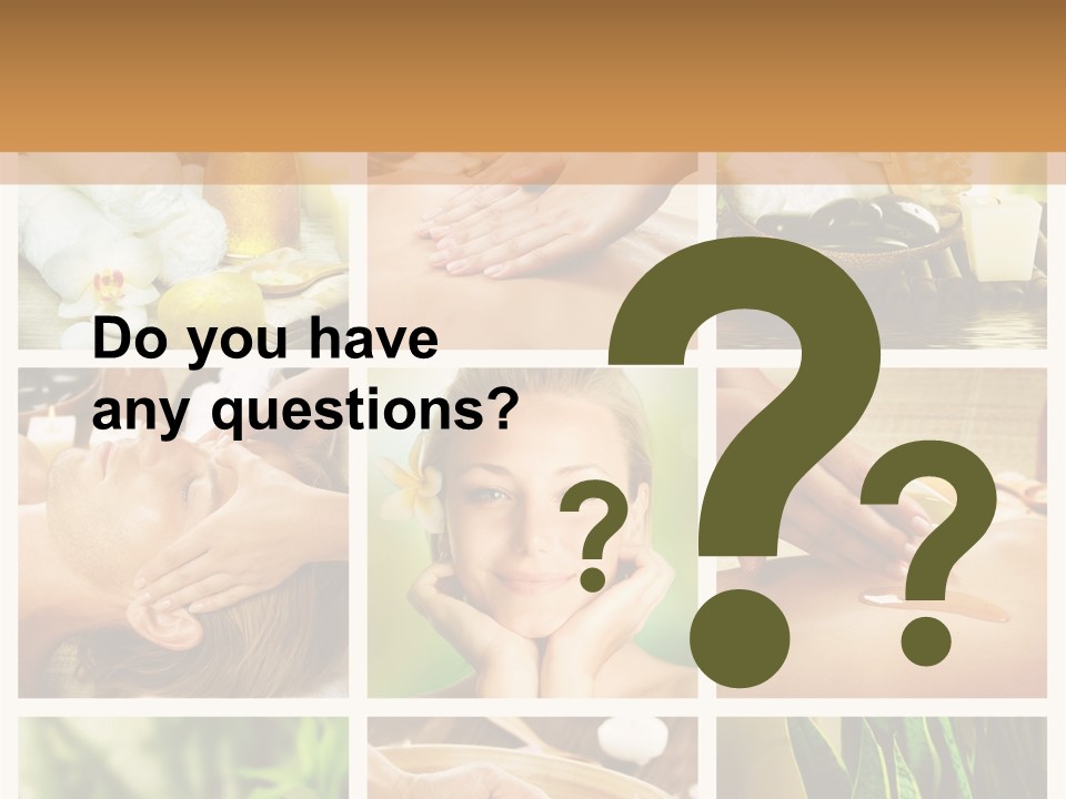 A Collage Of Photos With A Woman Getting A Spa Treatment PowerPoint Template