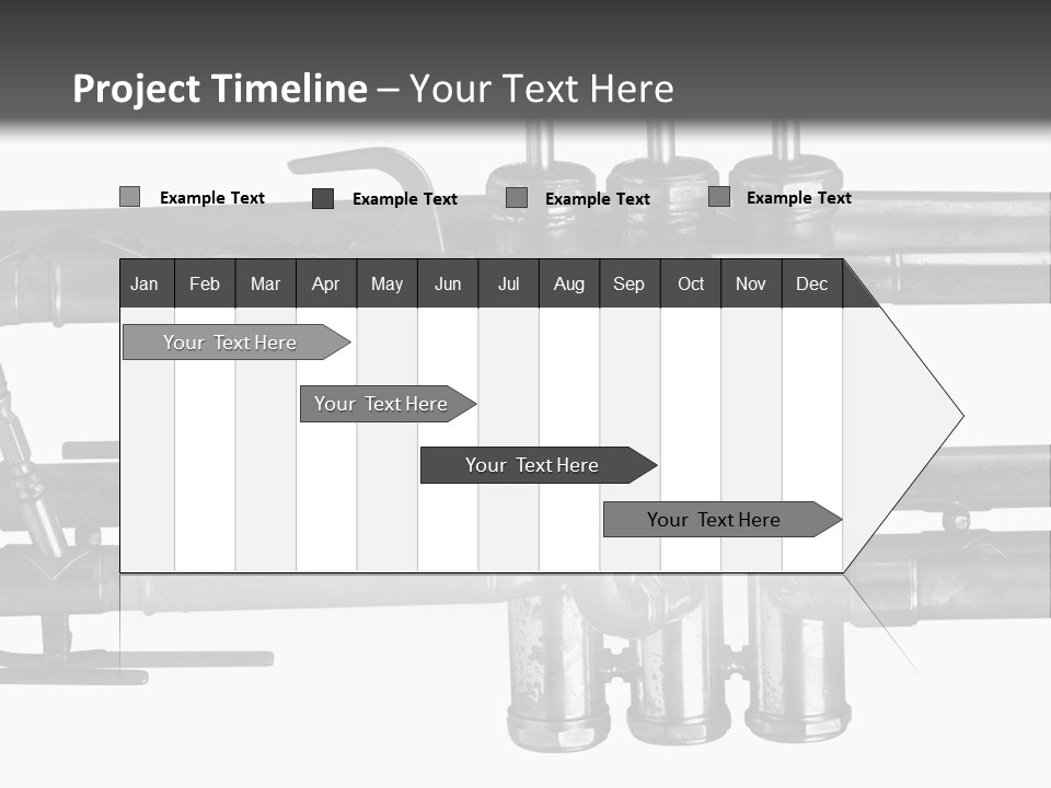 A Trumpet On A Black And White Background PowerPoint Template