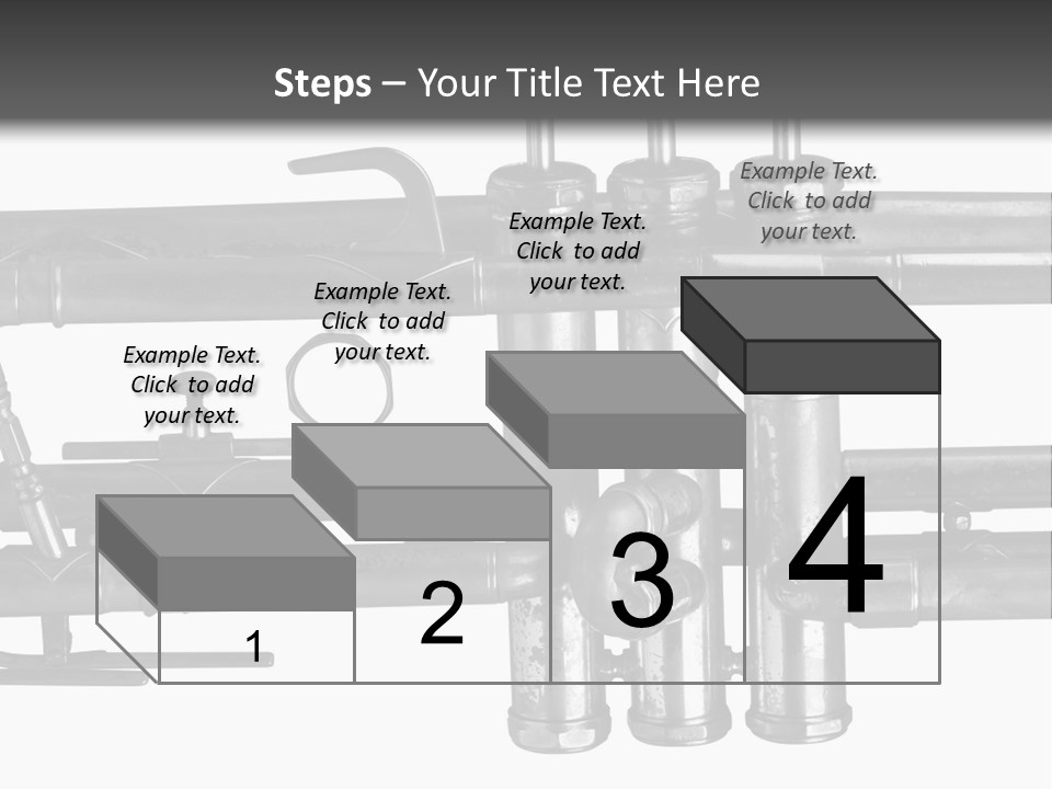 A Trumpet On A Black And White Background PowerPoint Template
