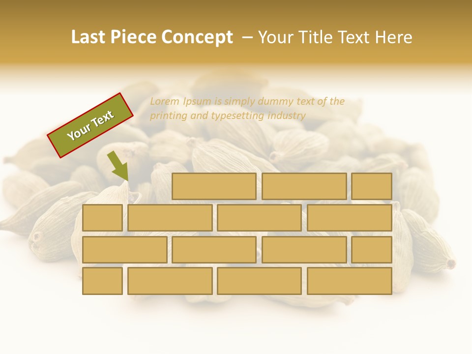 Text Free Space Closeup Fresh PowerPoint Template