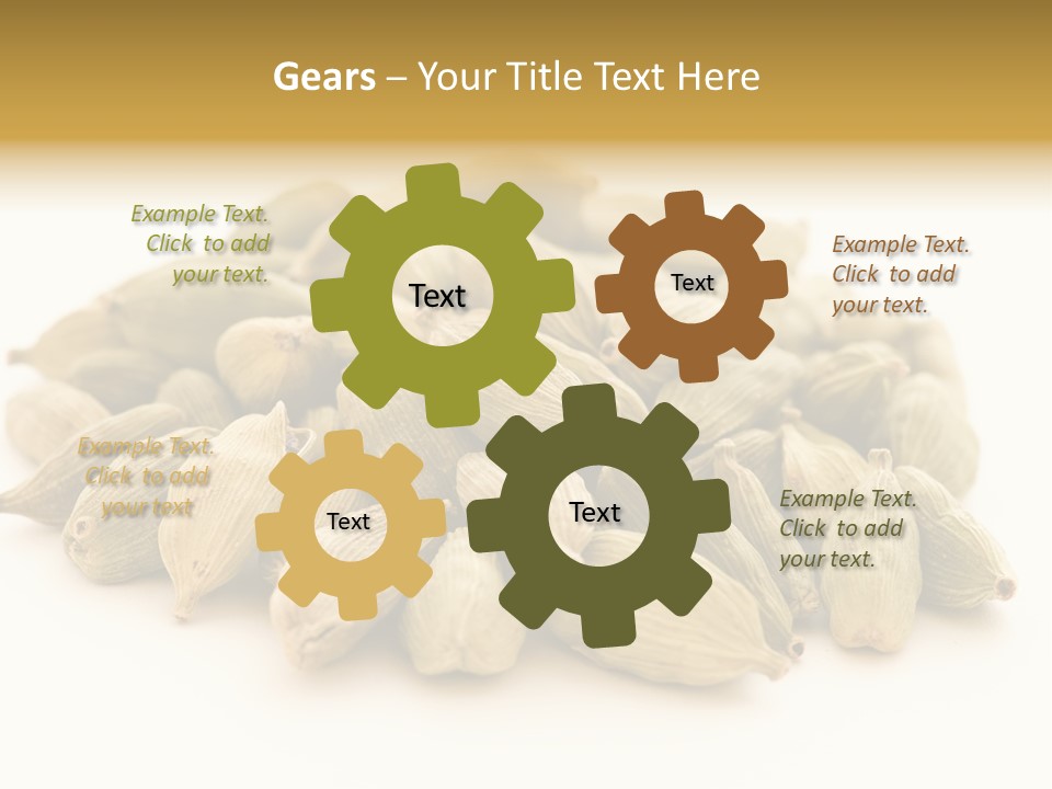 Text Free Space Closeup Fresh PowerPoint Template