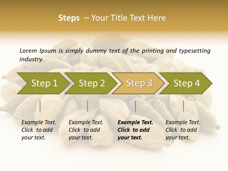 Text Free Space Closeup Fresh PowerPoint Template