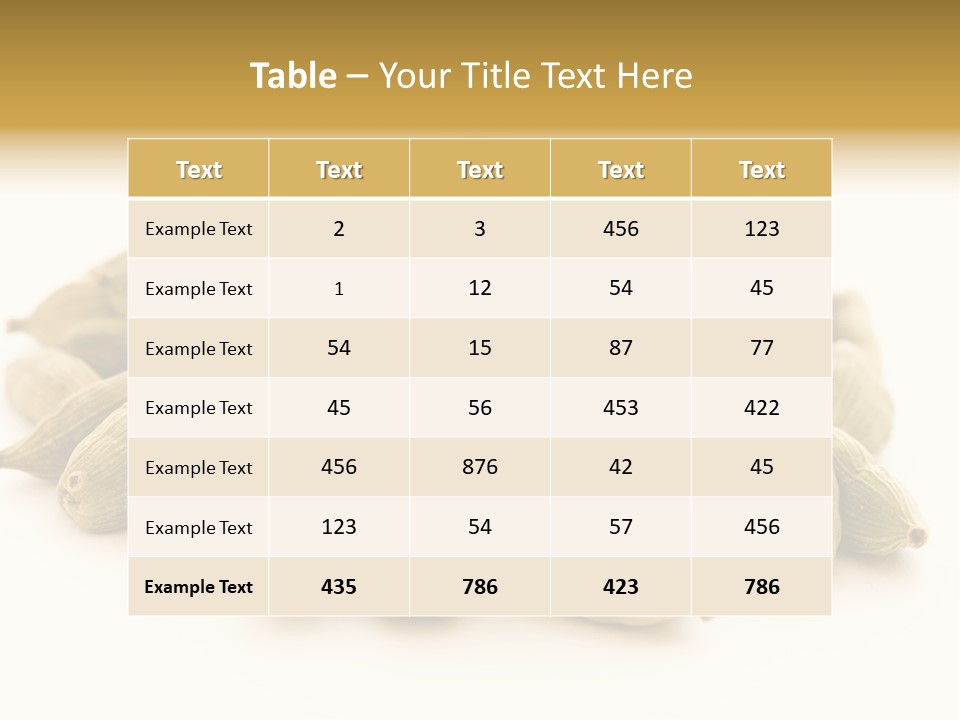 Text Free Space Closeup Fresh PowerPoint Template