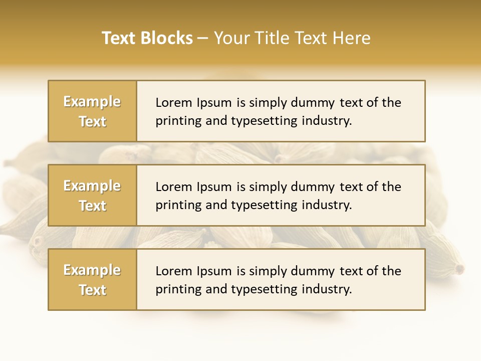 Text Free Space Closeup Fresh PowerPoint Template