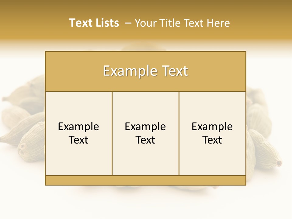 Text Free Space Closeup Fresh PowerPoint Template
