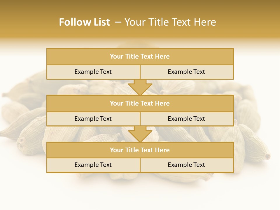Text Free Space Closeup Fresh PowerPoint Template