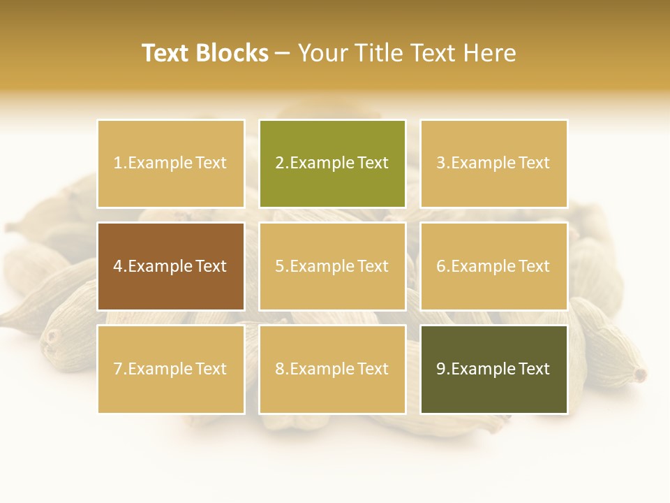 Text Free Space Closeup Fresh PowerPoint Template