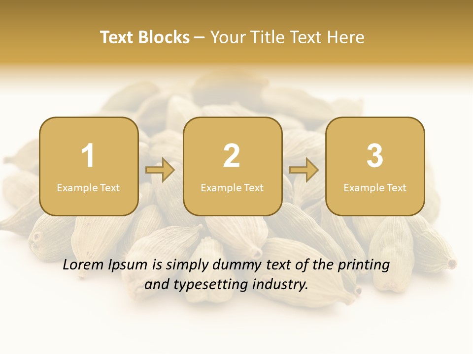 Text Free Space Closeup Fresh PowerPoint Template