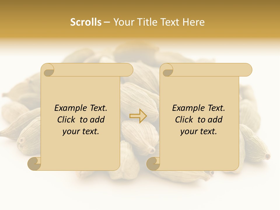 Text Free Space Closeup Fresh PowerPoint Template